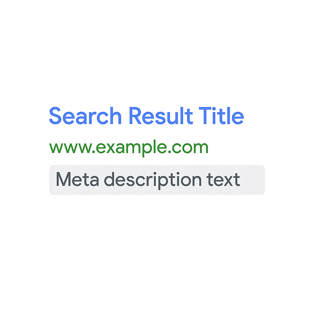 Exemple de snippet Google illustrant une méta description dans les résultats de recherche.
