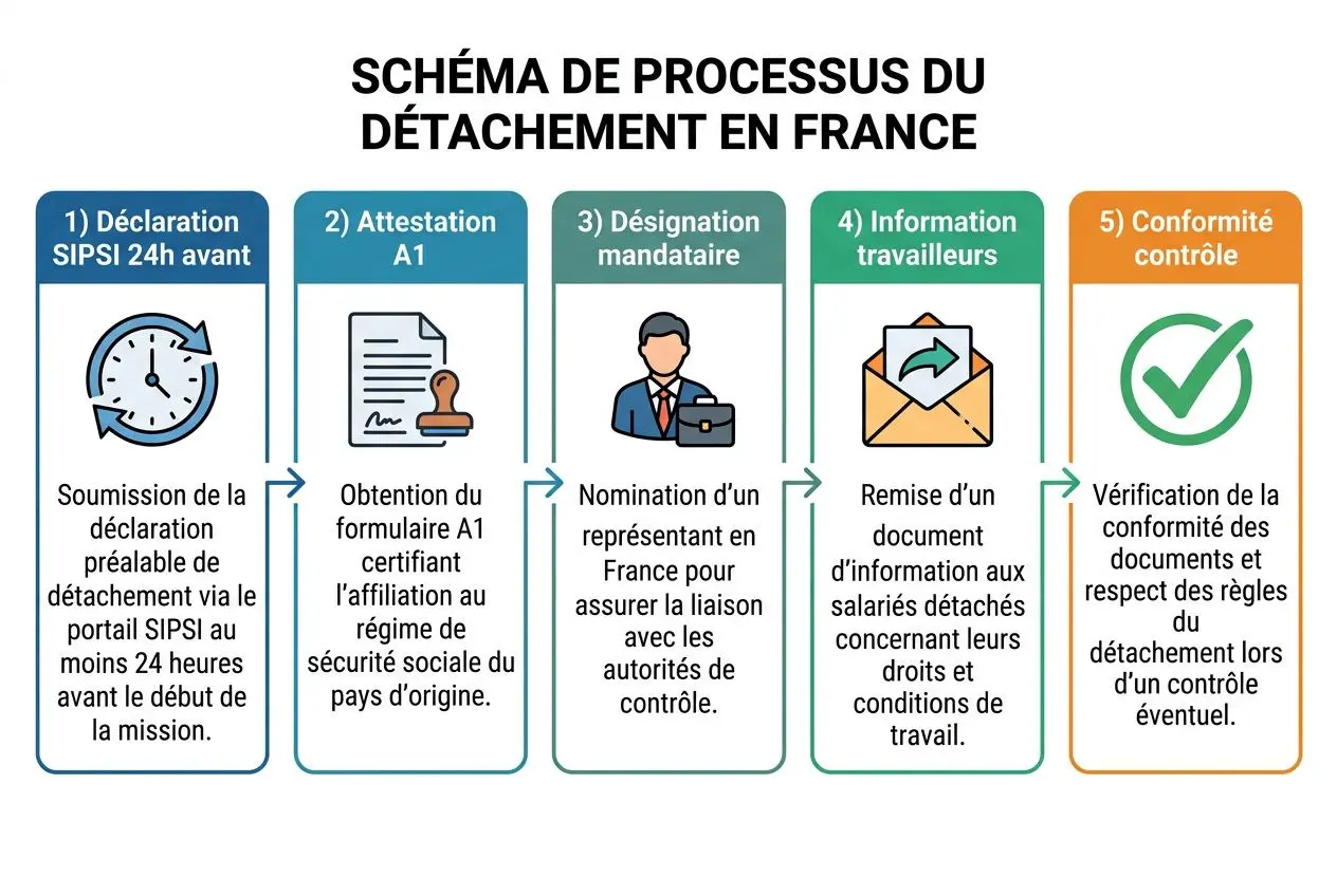 Processus administratif du détachement en France