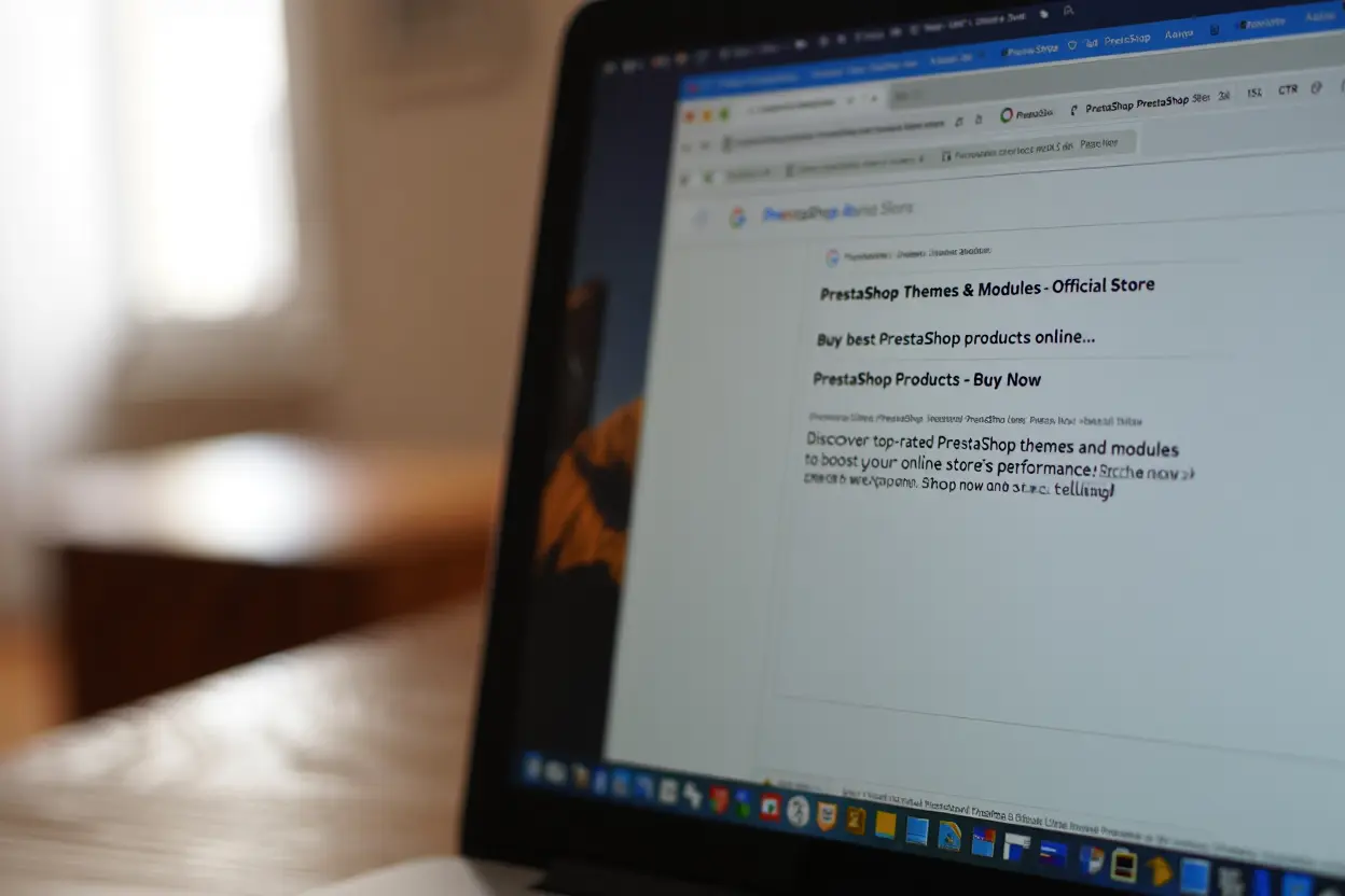 Comparaison de méta descriptions optimisées et non optimisées dans les résultats Google