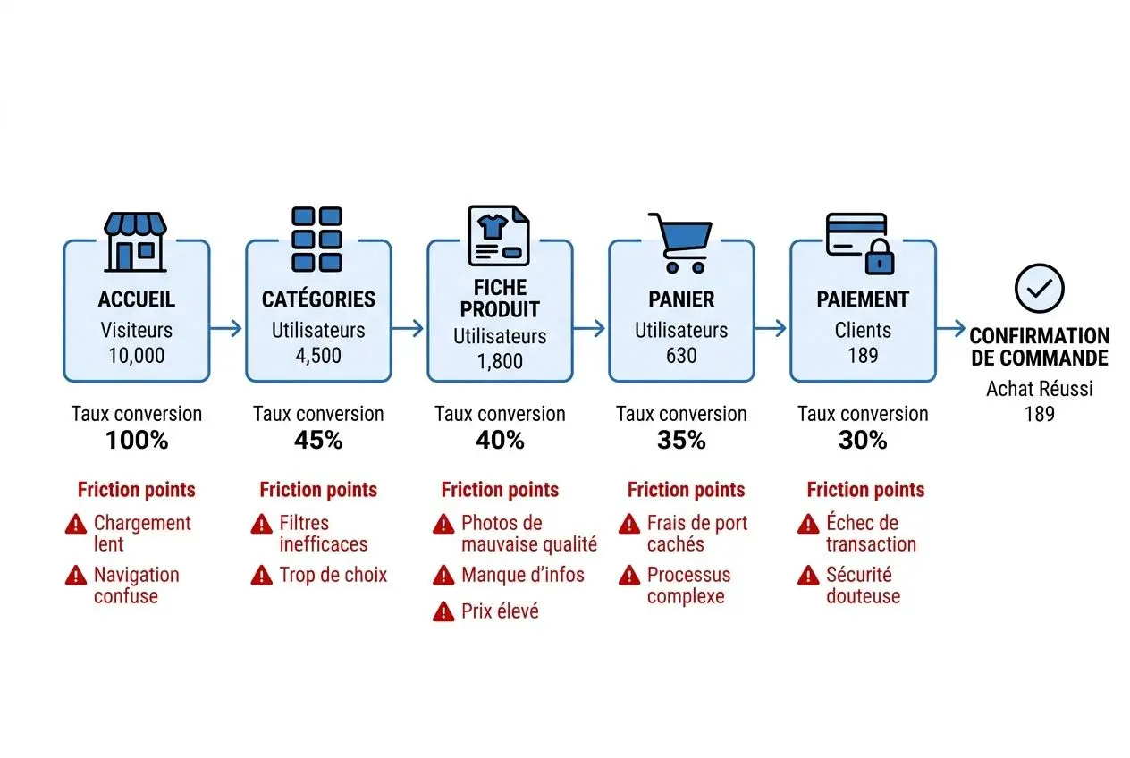 Tunnel de conversion e-commerce
