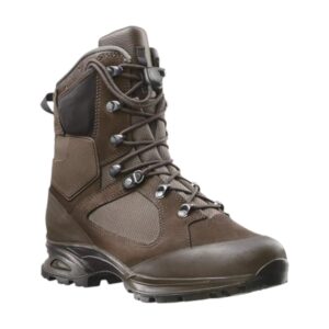 Haute botte tactique marron avec lacets et semelle robuste, adaptée pour l’intervention et le terrain. Intègre les meilleures marques chaussures tactiques.
