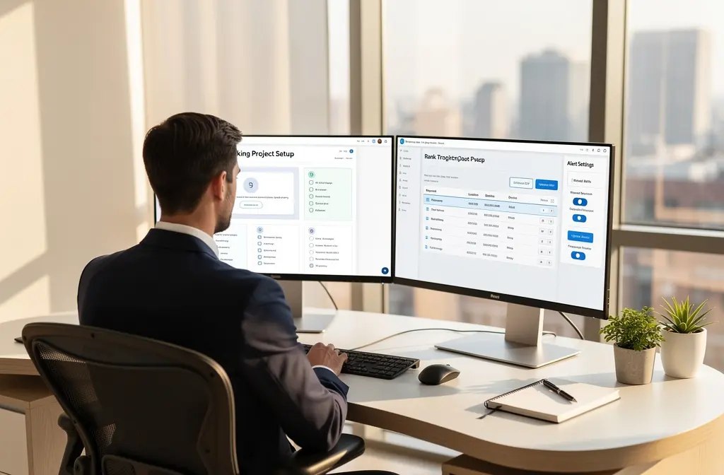 Setting up rank tracking tool configuration
