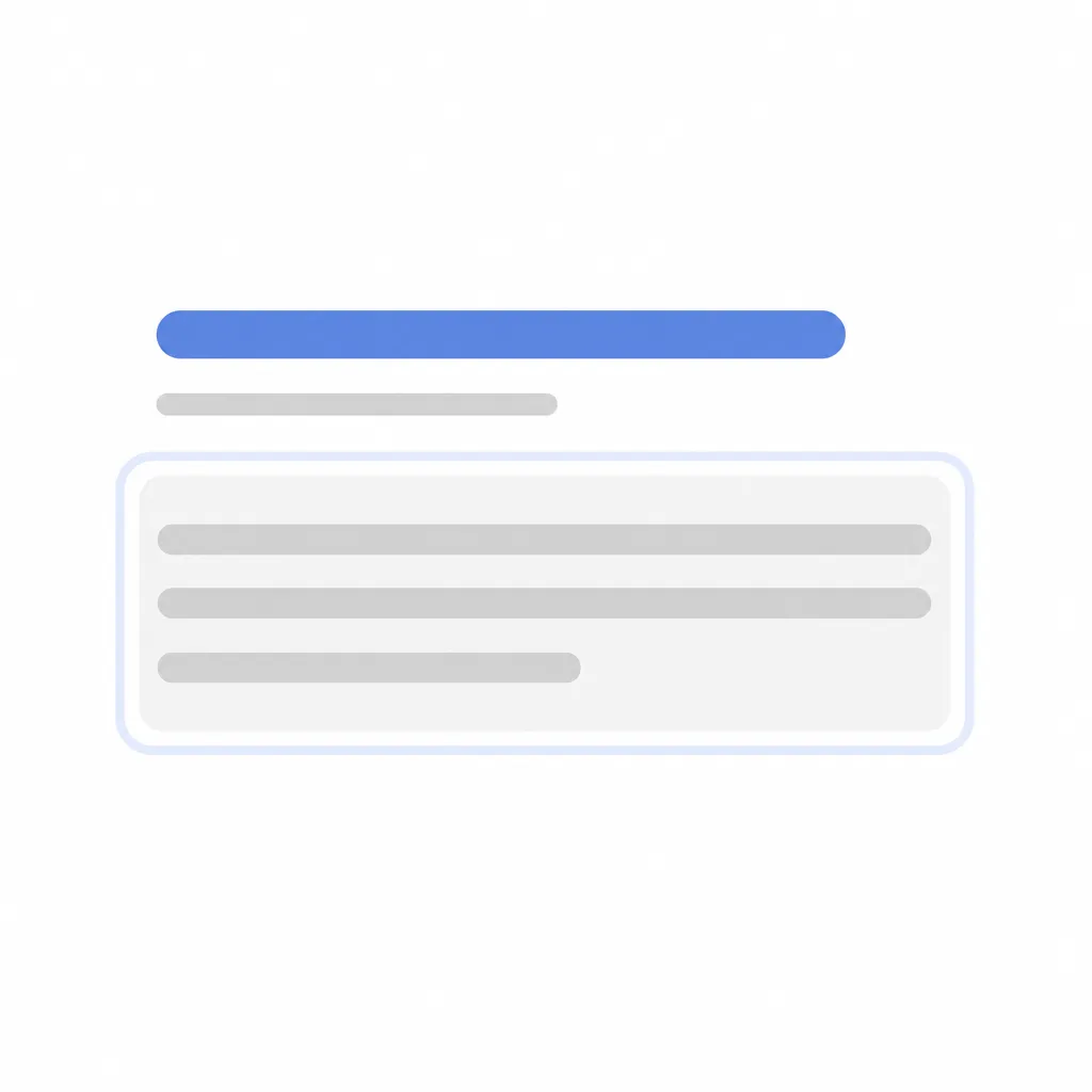 Aperçu d'un résultat de recherche : titre, adresse du site et bloc de description mis en évidence.