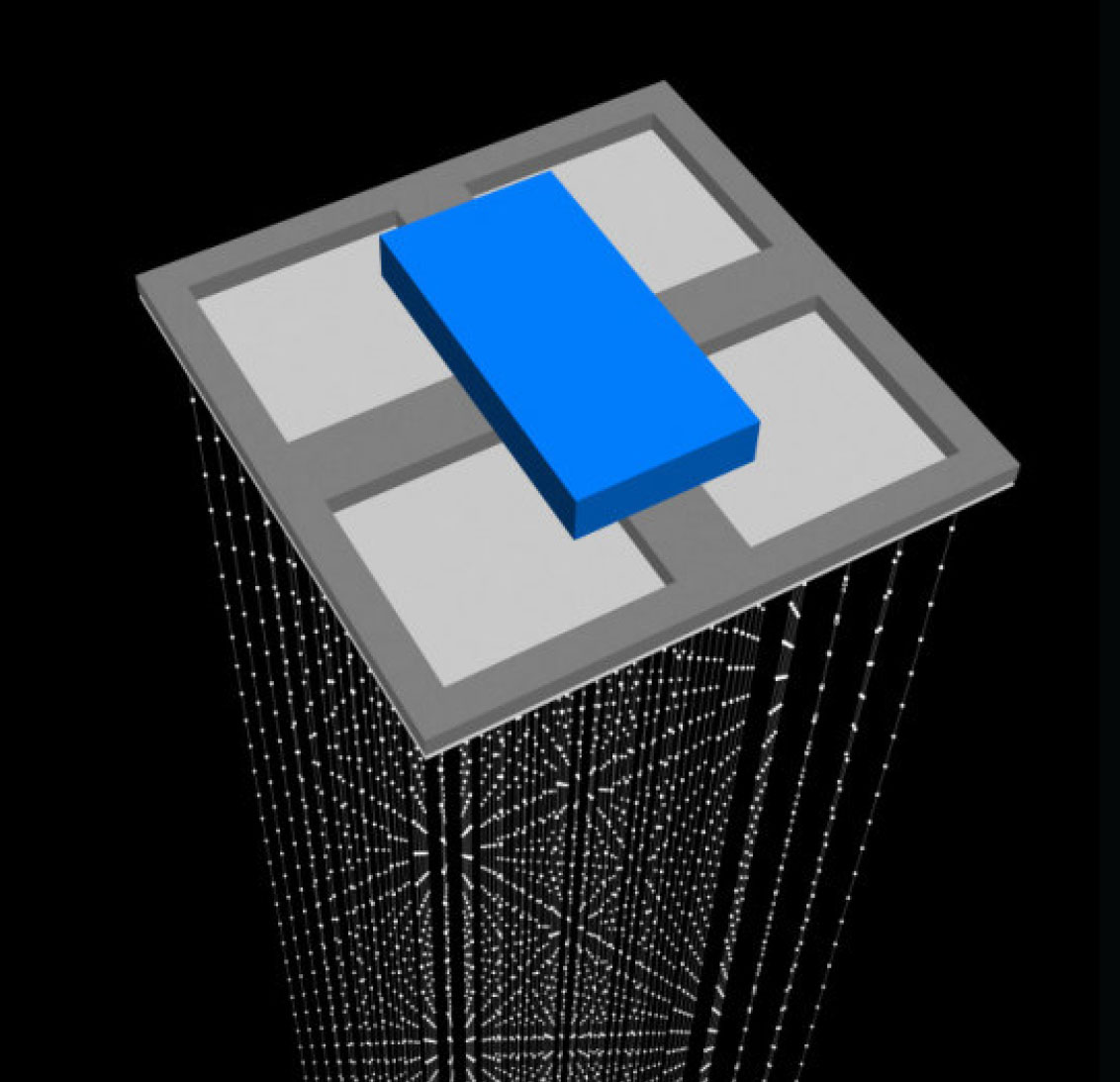Écran 3D LED - vidéo dans l'espace, transparente et en temps réel