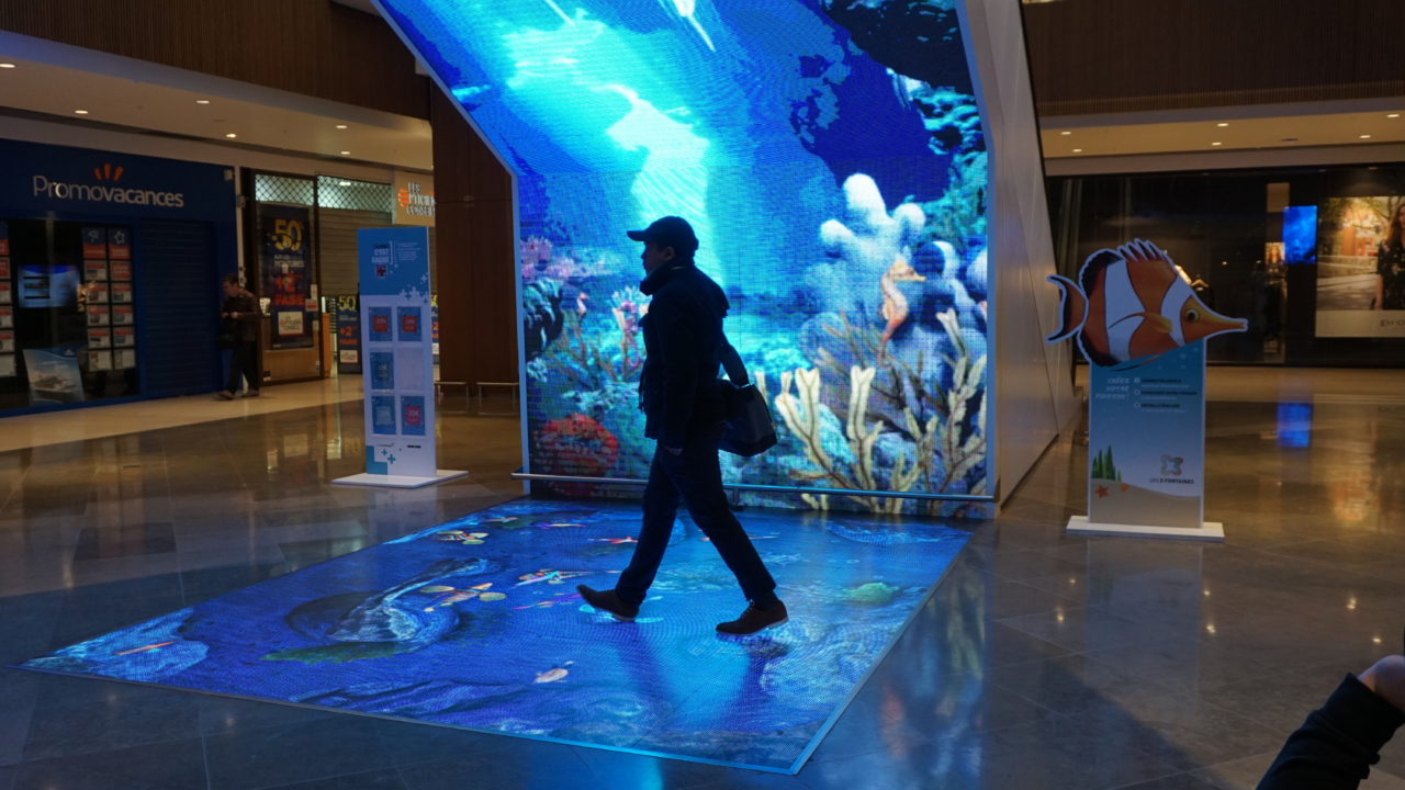 Écrans au sol et en dévers