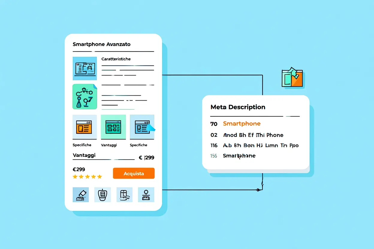 Scheda prodotto e meta description ottimizzate per SEO