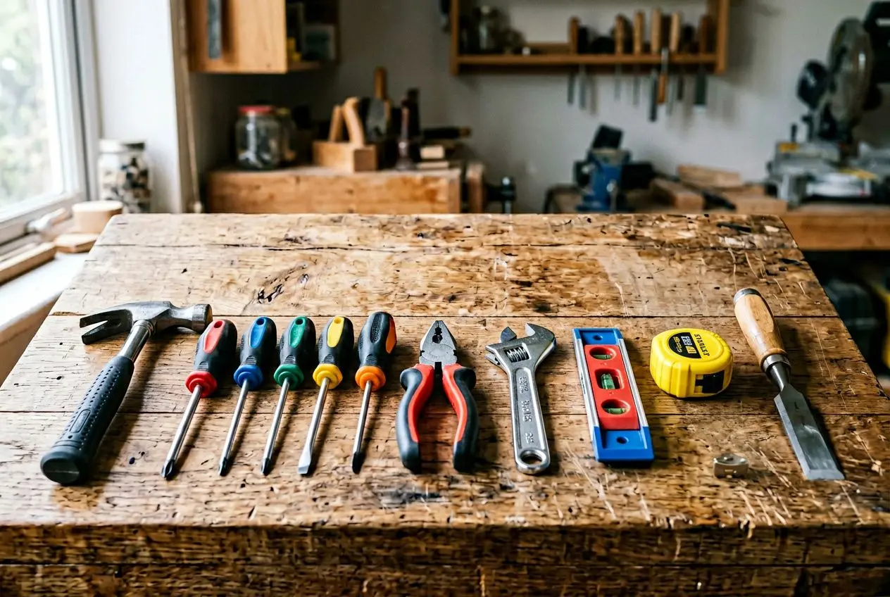 Herramientas manuales básicas para bricolaje
