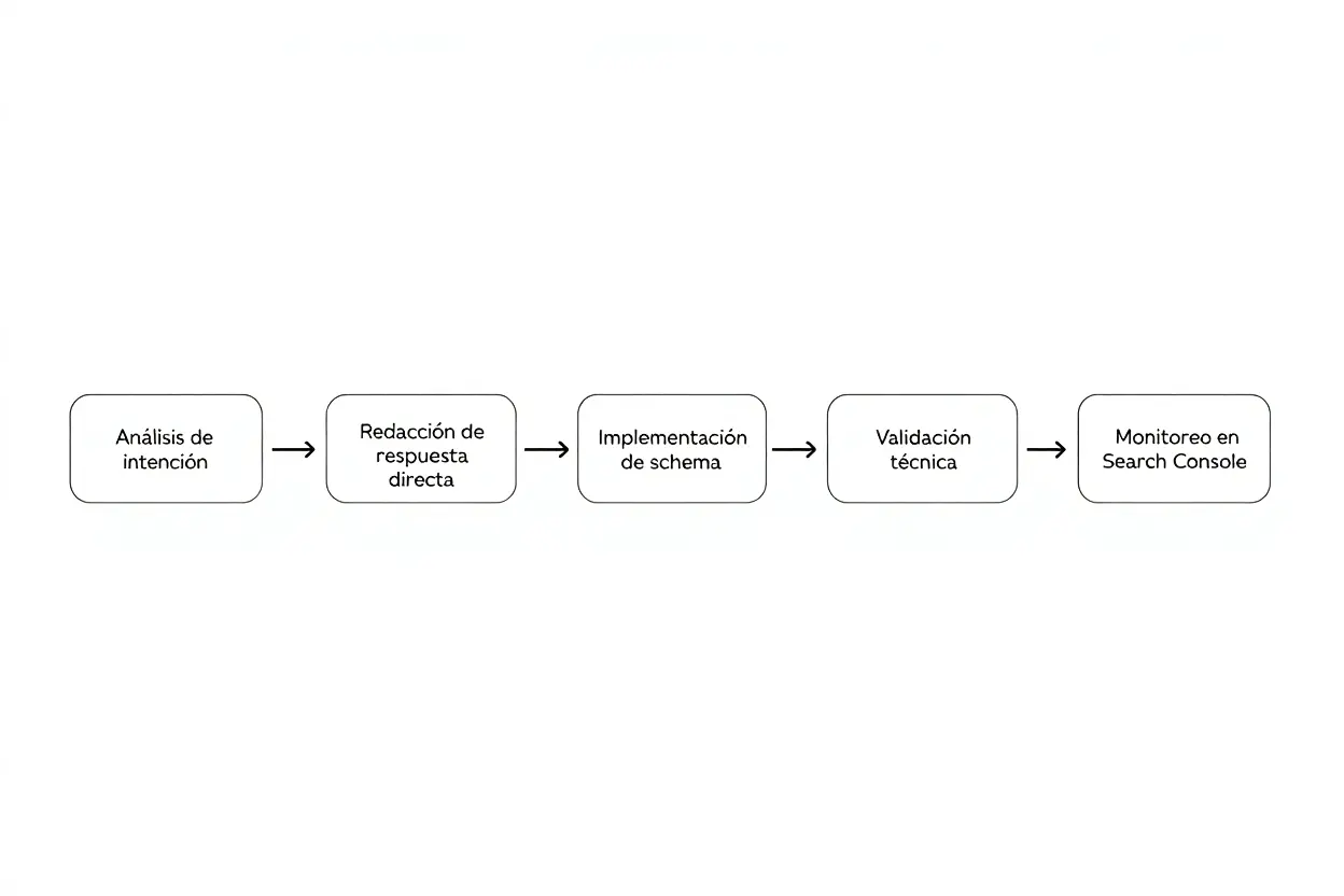 Proceso de optimización para AI Overviews