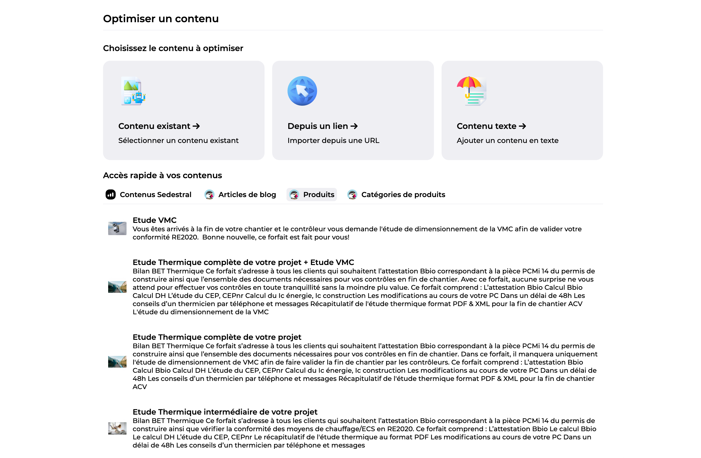 Optimiser un contenu