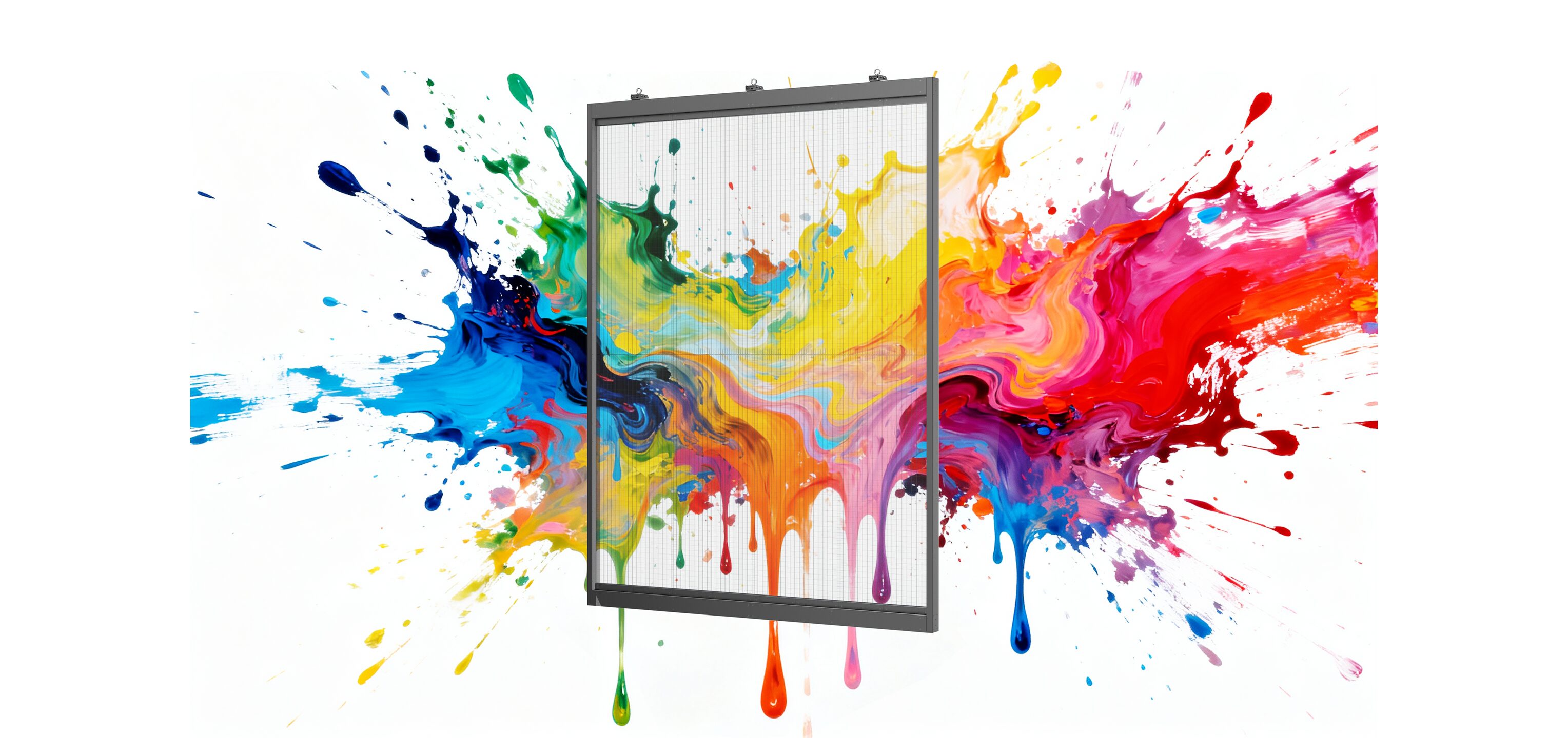 Écran transparent géant à LED