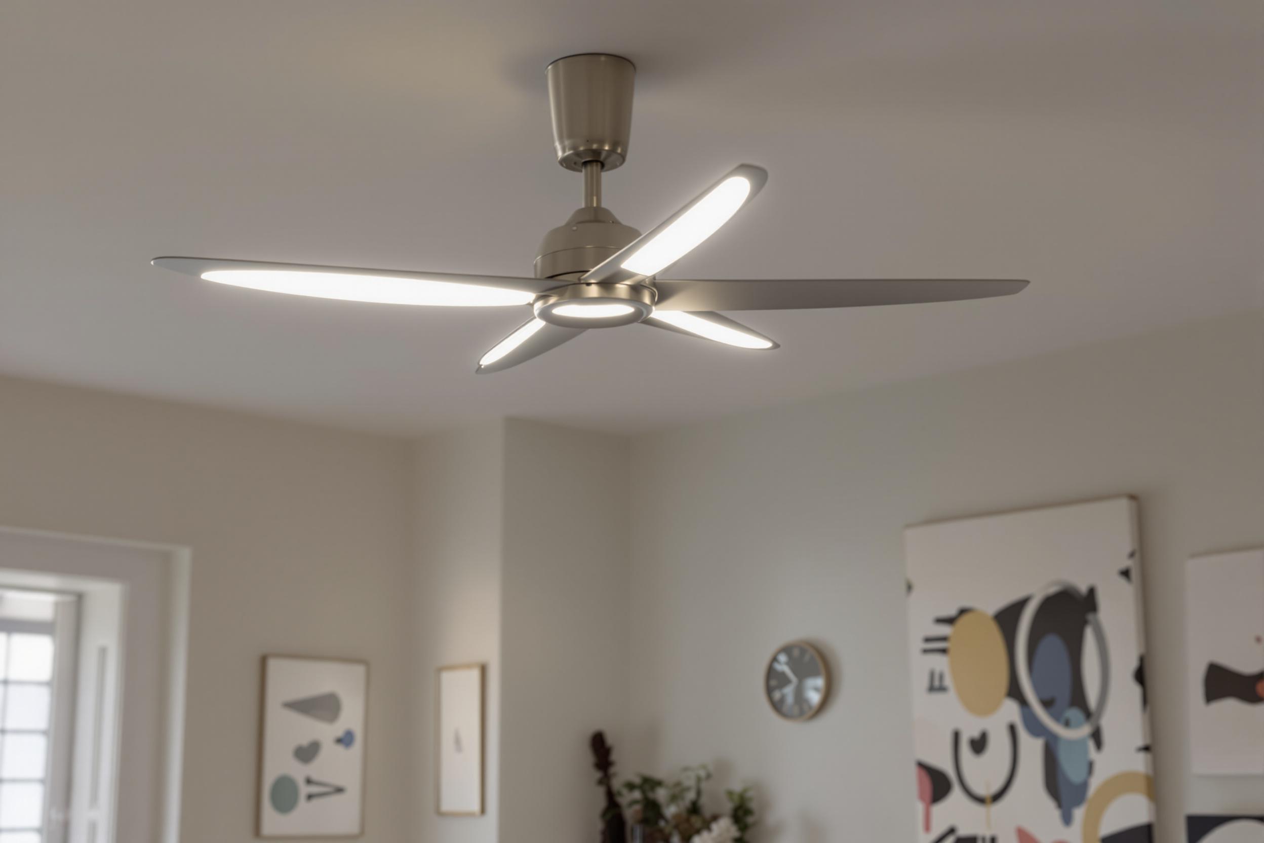 Ventilateur lumière plafond alliant design et fonctionnalité
