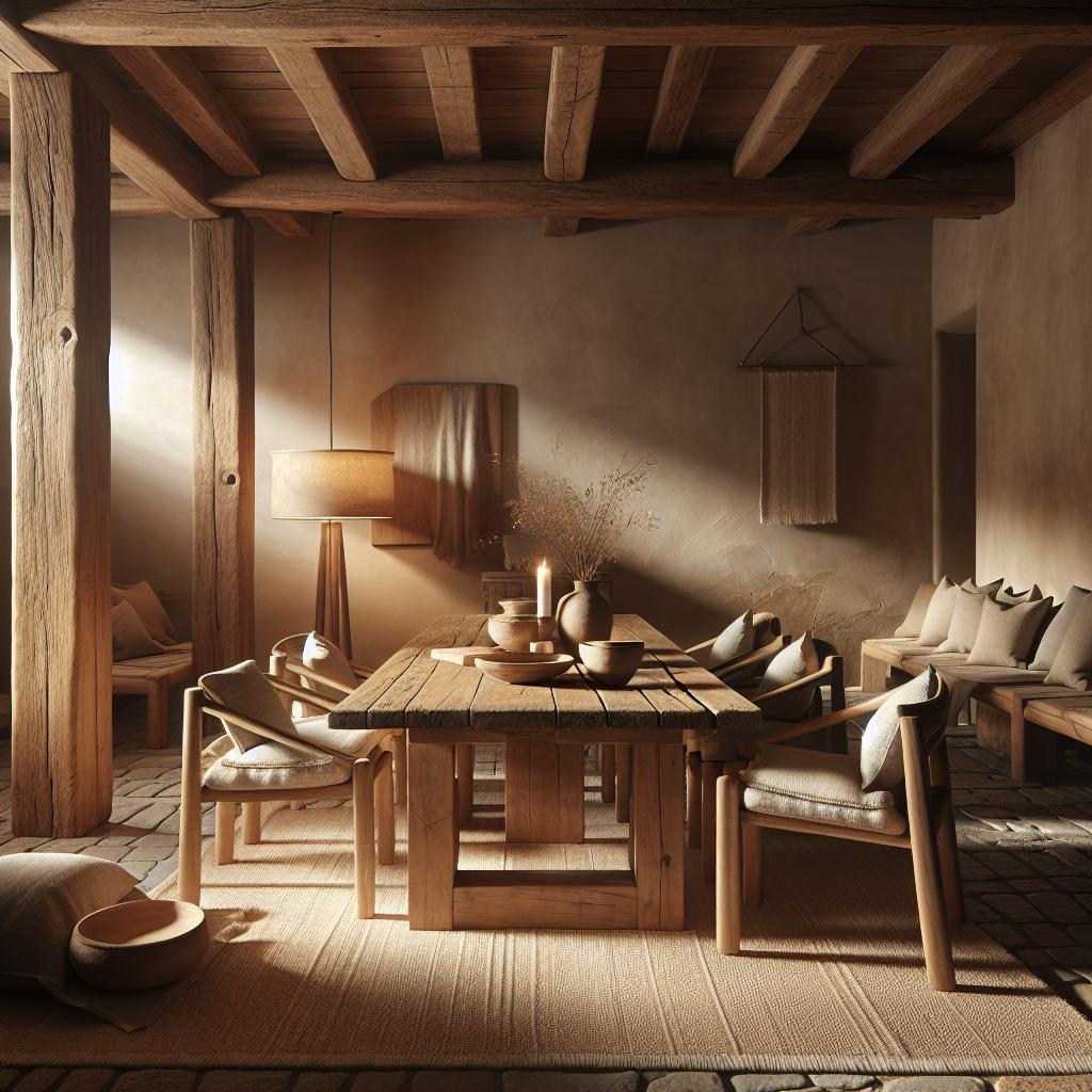 Natural materials in home decor