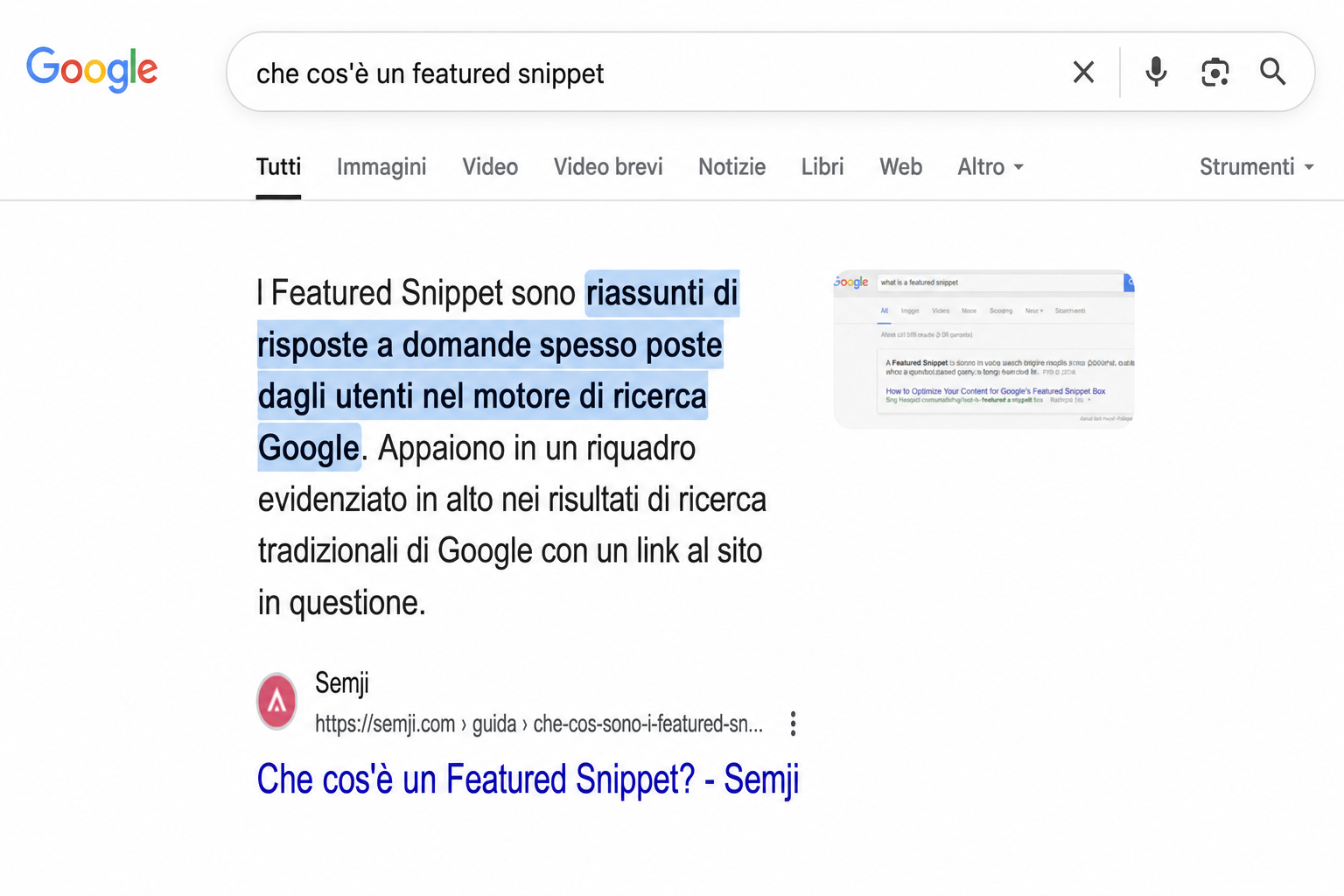 Illustrazione del formato paragrafo: un blocco unico di testo compatto messo in rilievo su una superficie chiara.