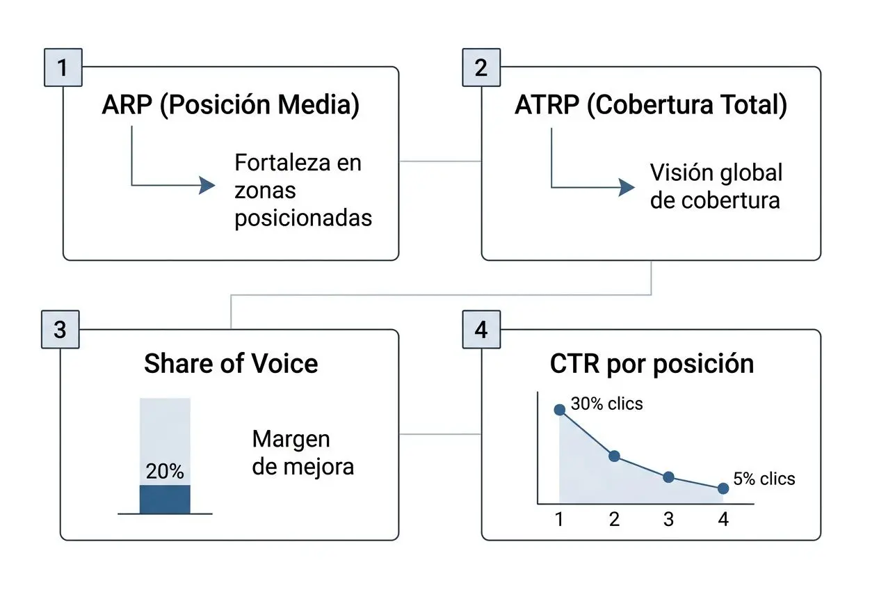 Métricas de precisión en rank trackers
