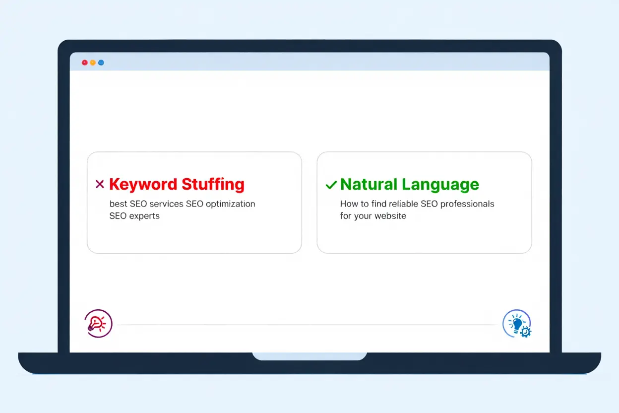 Keyword stuffing vs. natural language