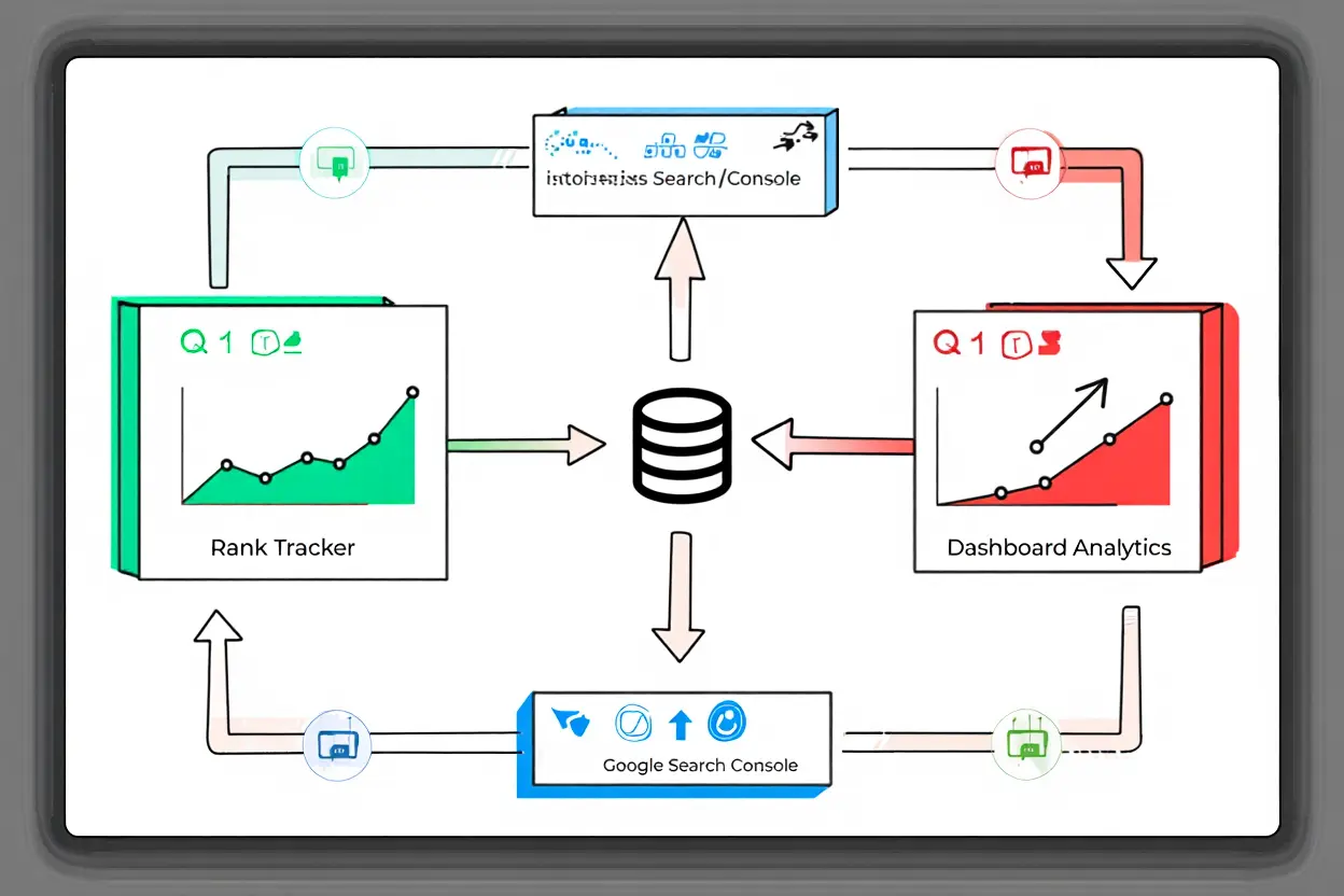 Integrazione rank tracker analytics GSC