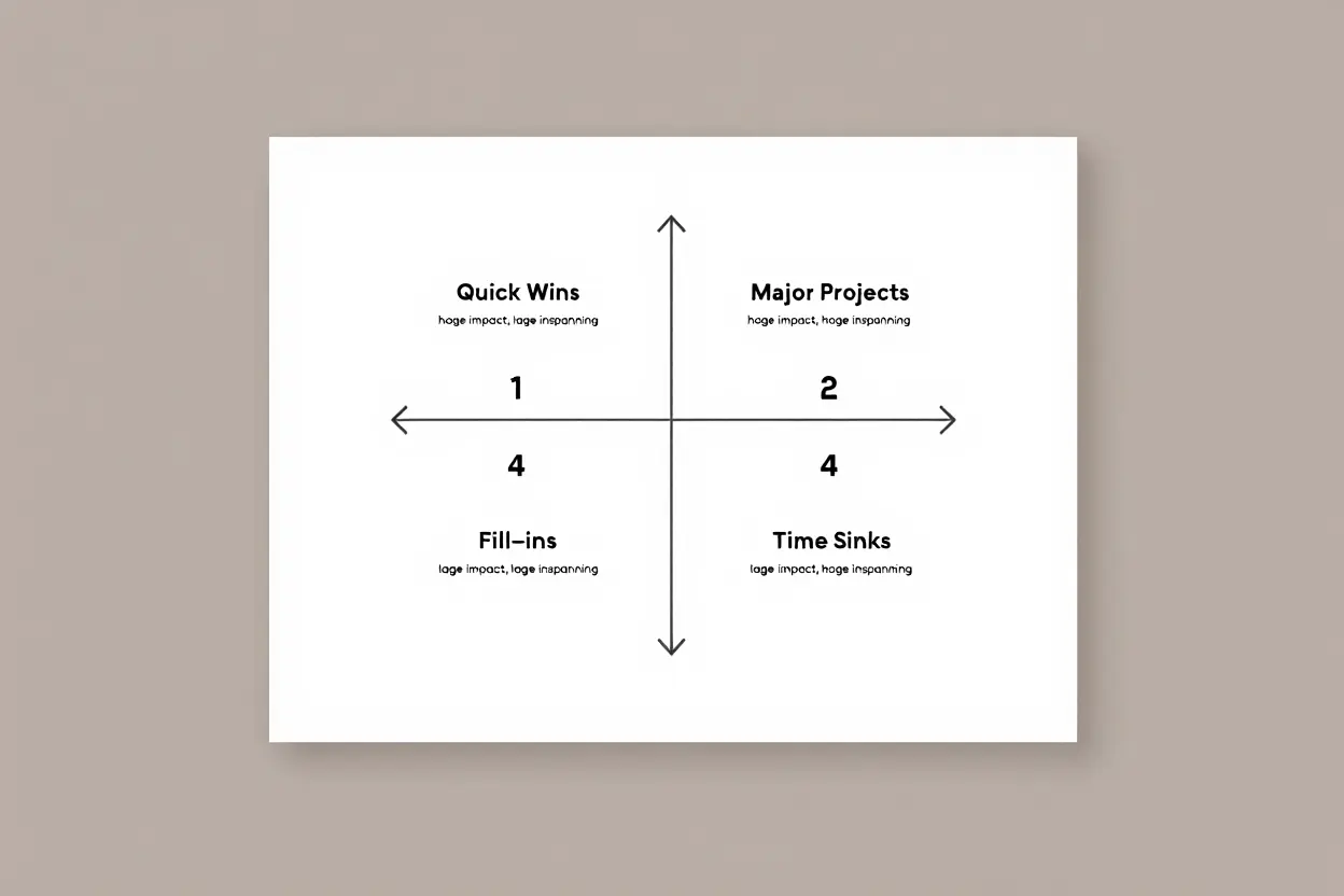 Prioriteringsmatrix voor SEO-acties