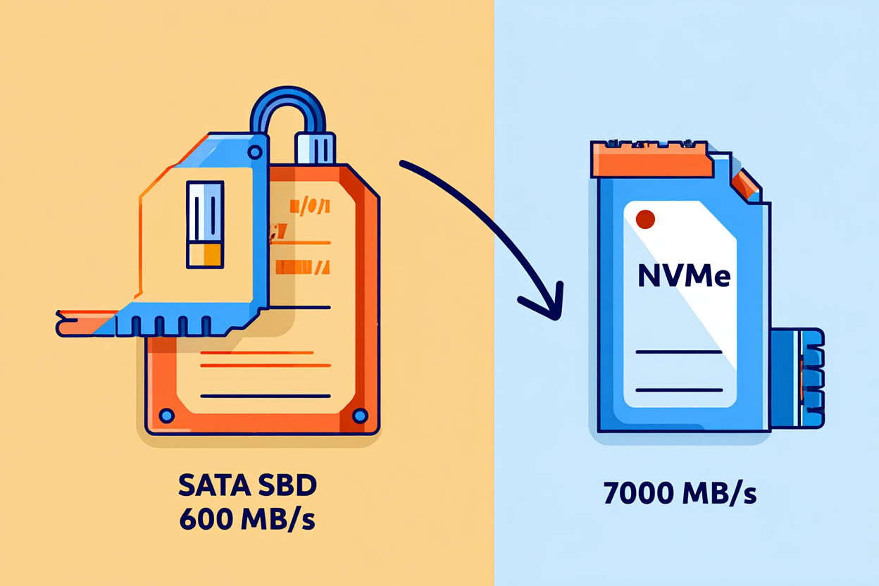 SATA és NVMe SSD összehasonlítás