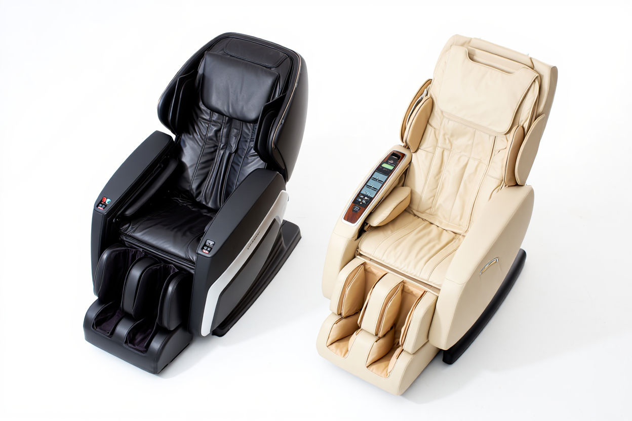 Détail des fonctionnalités d'un fauteuil de massage professionnel