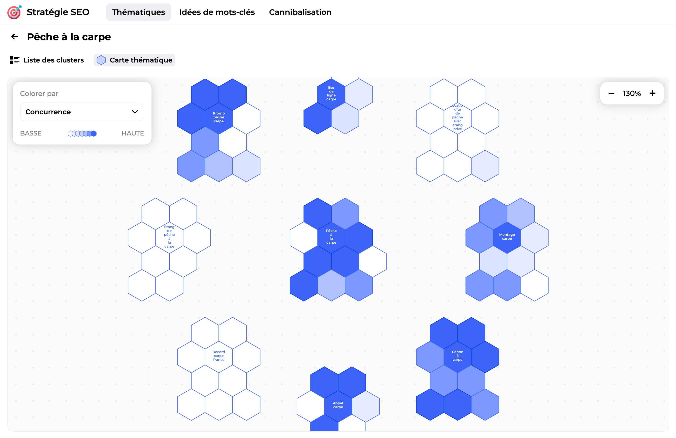 Carte thématique: Concurrence