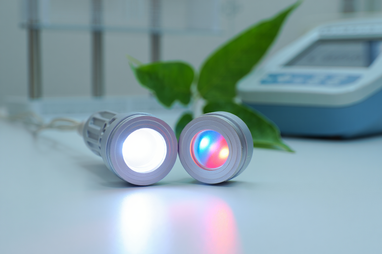 Comparaison spectre LED horticole et classique