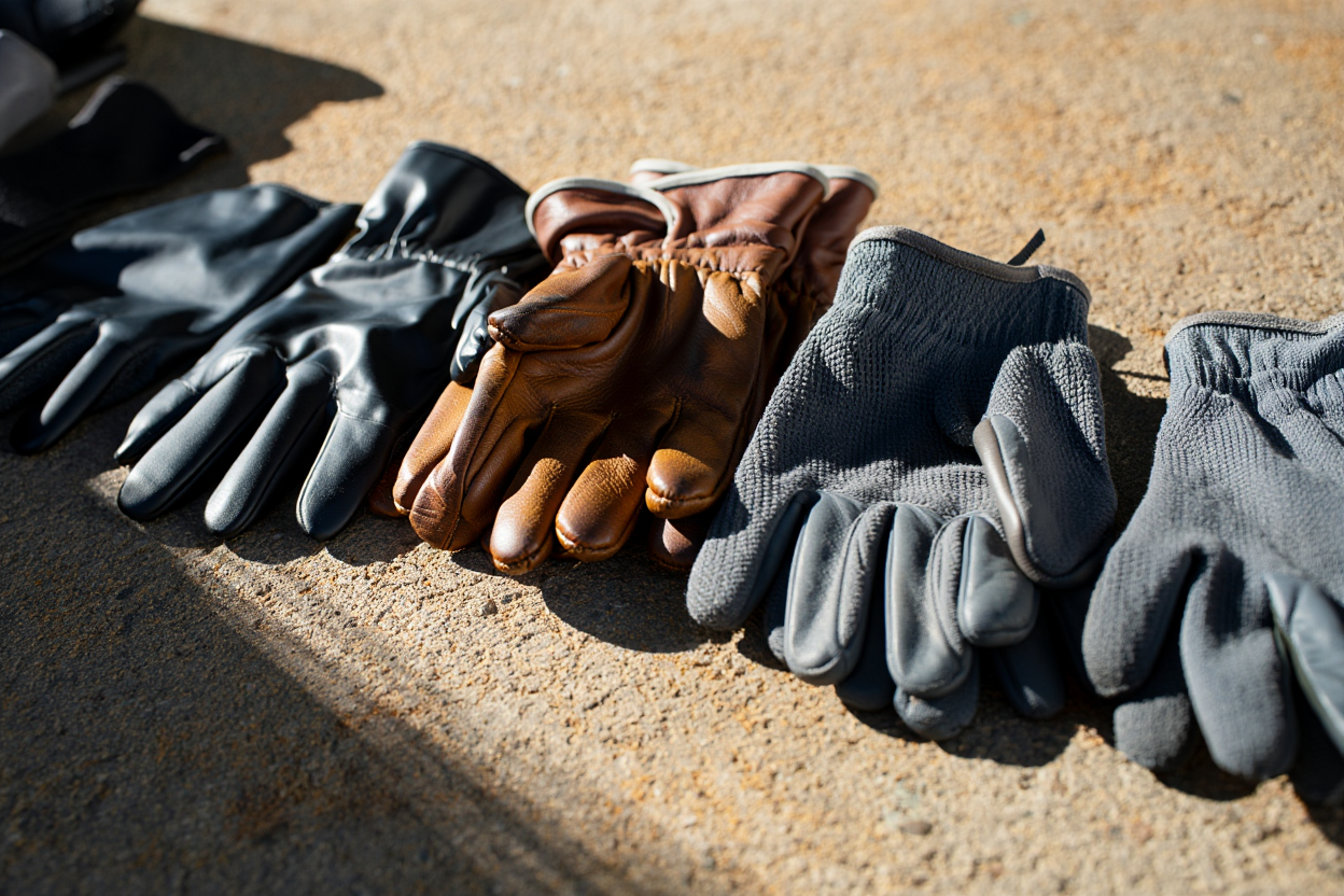 Variété de gants de maçonnerie