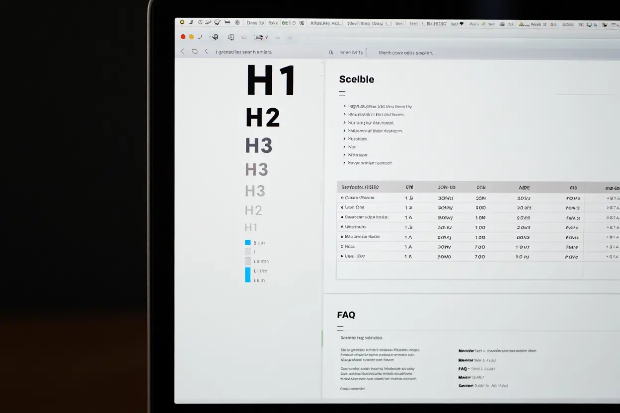 Structure de contenu optimisée pour les IA