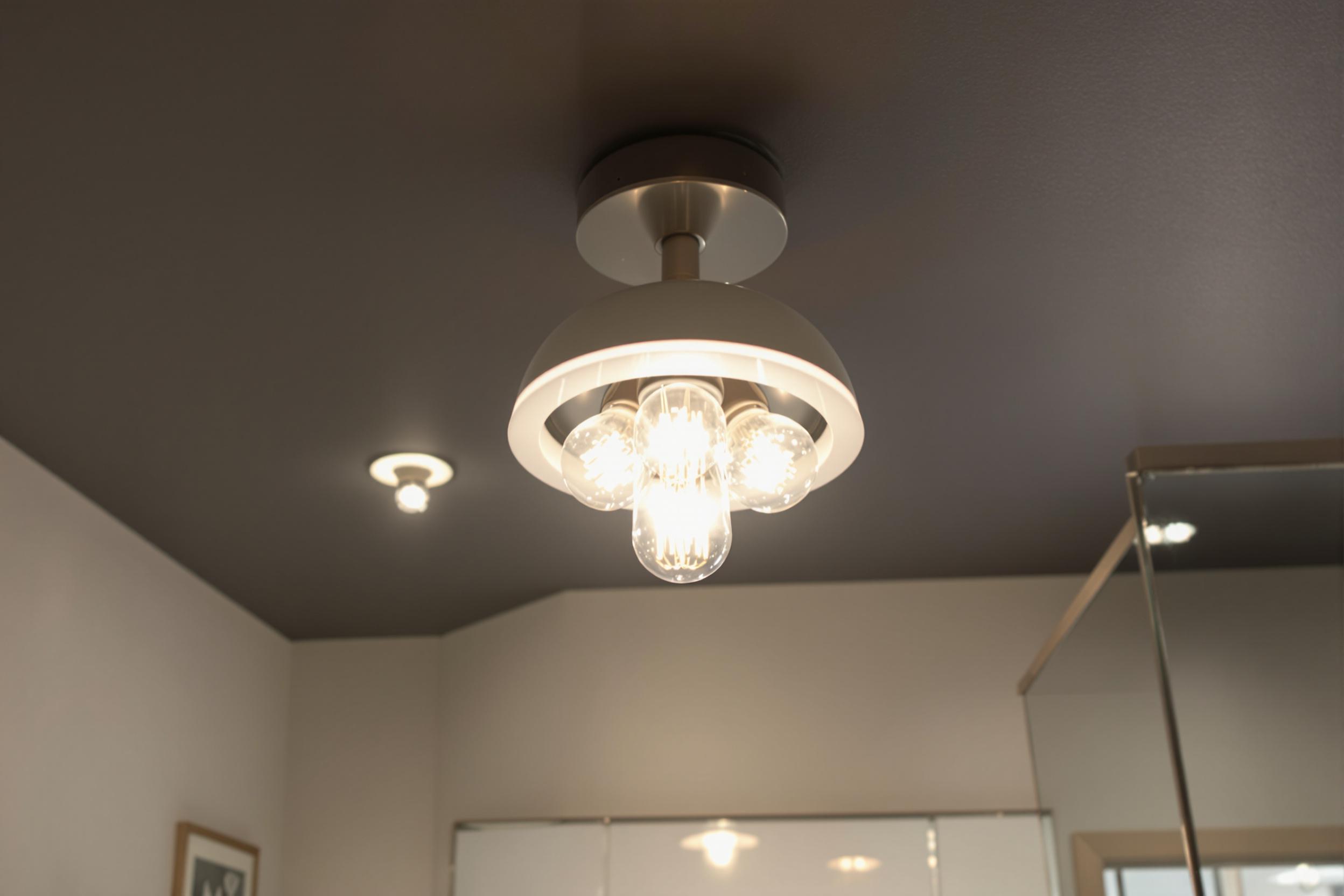 Contemporary bathroom ceiling light